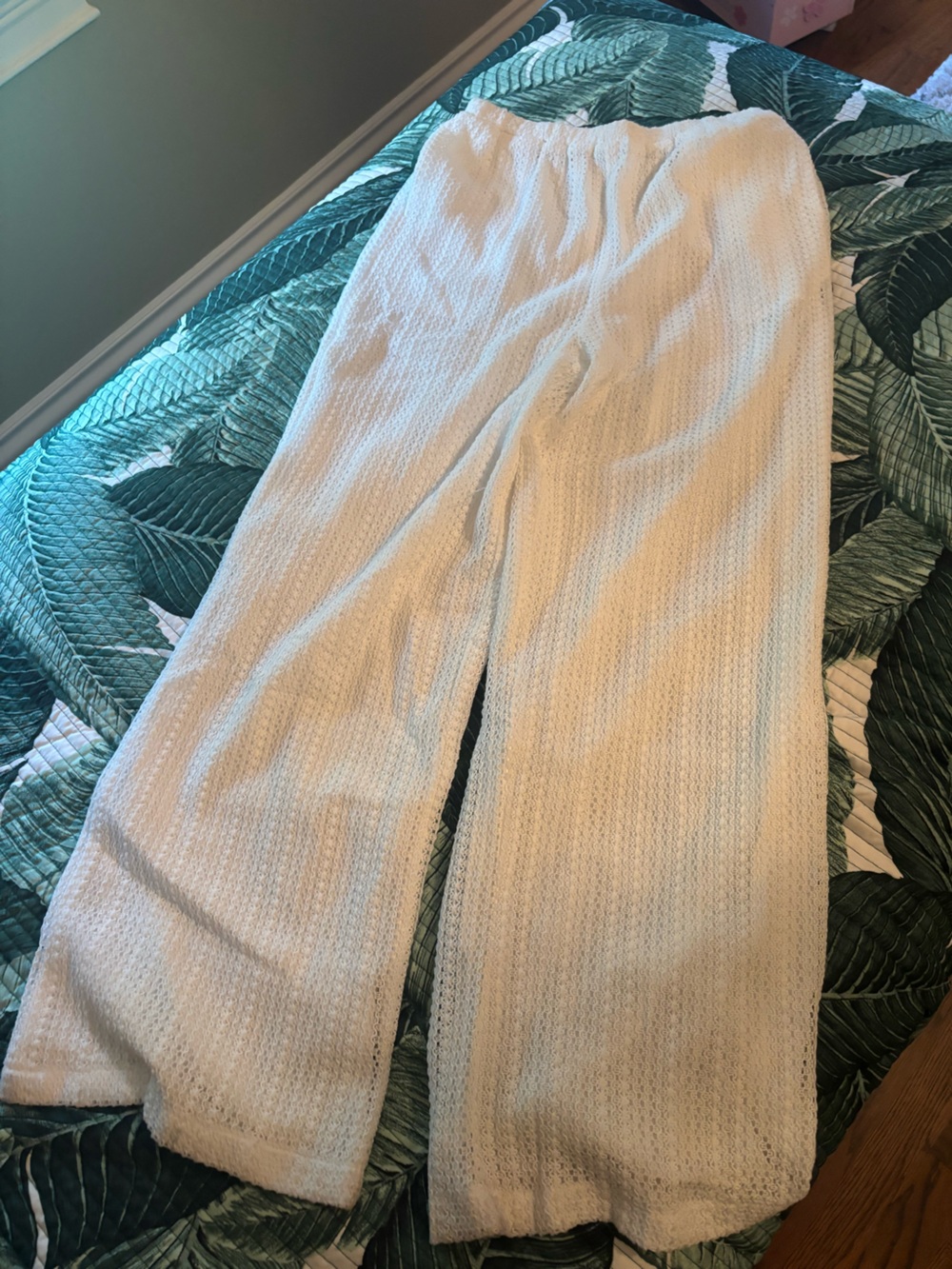 Peppermayo white Knit Wide-Leg Pants - Picture 1 of 11